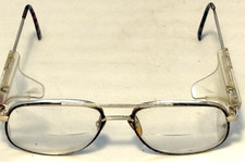 Vintage TITMUS Z87 Safety Glasses 56-17 Metal Frames w Side Shields