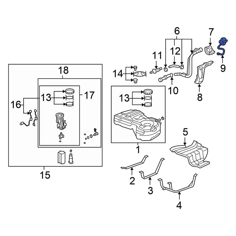 For Honda Civic 2006-2015 Honda 17670T3WA01 Fuel Tank Cap Foto 3 de 4
