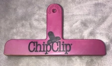 Vintage The Original Chip Clip Chip Bag Clip PINK 6”