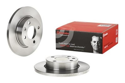 2x BREMBO Bremsscheibe PRIME 08.5243.24 für FAVORIT 9U7 FELICIA VW SKODA CADDY 2