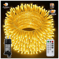 LED Lichterkette 20M 200LED Warmweiß 8 Modi Mit Timer Fernbedienung IP44