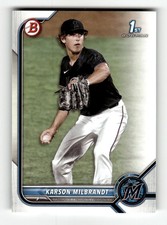 2022 Bowman Draft #BD-87 Karson Milbrandt