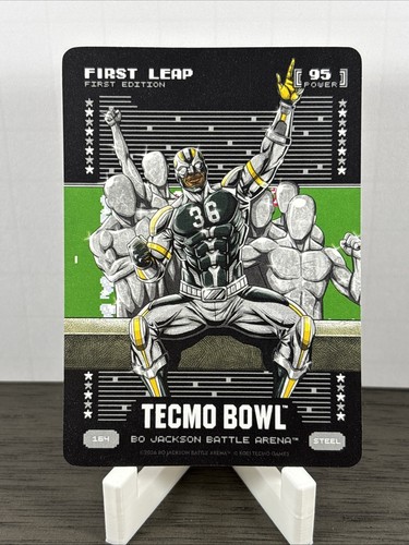 Bo Jackson Battle Arena Tecmo Bowl FIRST LEAP STEEL #164 - LeRoy Butler