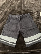 BAREFOOT DREAMS Mens Shorts Cozychic Baja Navy Blue Small S