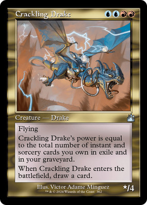 MTG - Crackling Drake - Ravnica Remastered- NM - EN - NonFoil