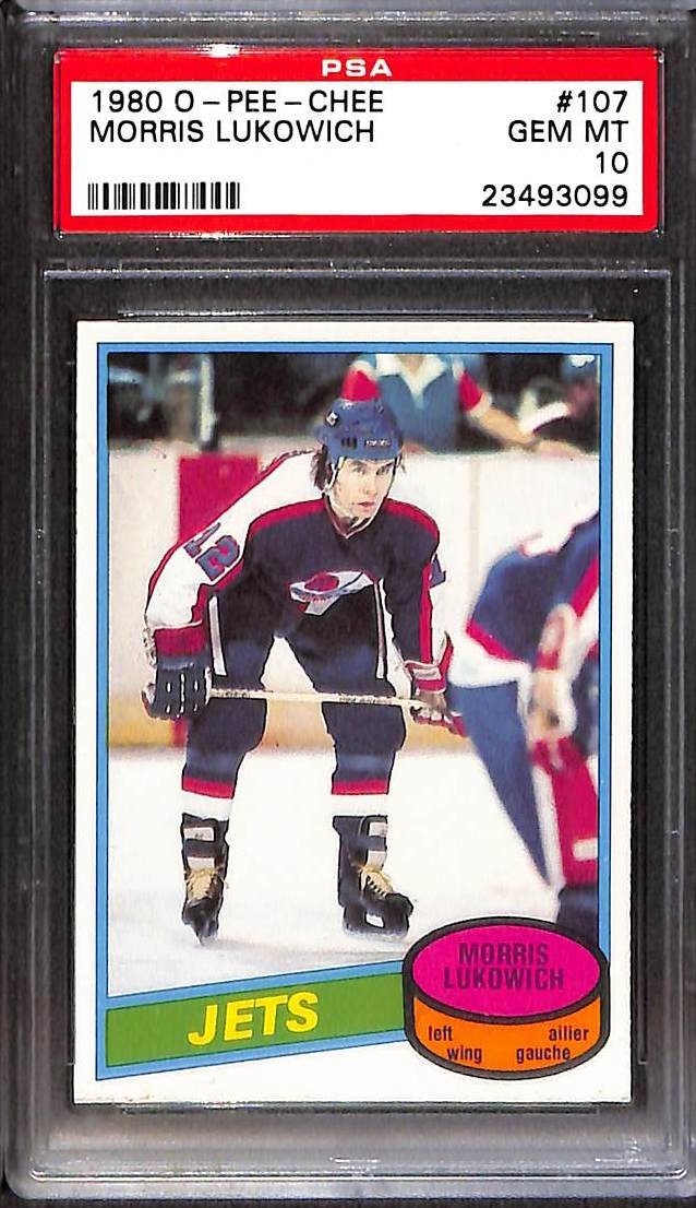 1980 O-Pee-Chee #107 Morris Lukowich PSA 10 GEM-MT 23493099