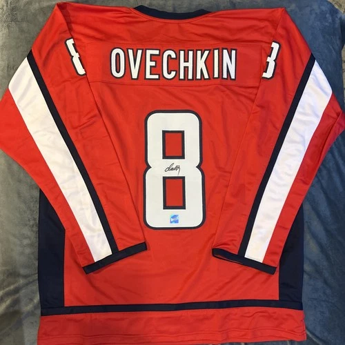 Alex Ovechkin Signed Washington Capitals Hockey Custom Jersey with COA