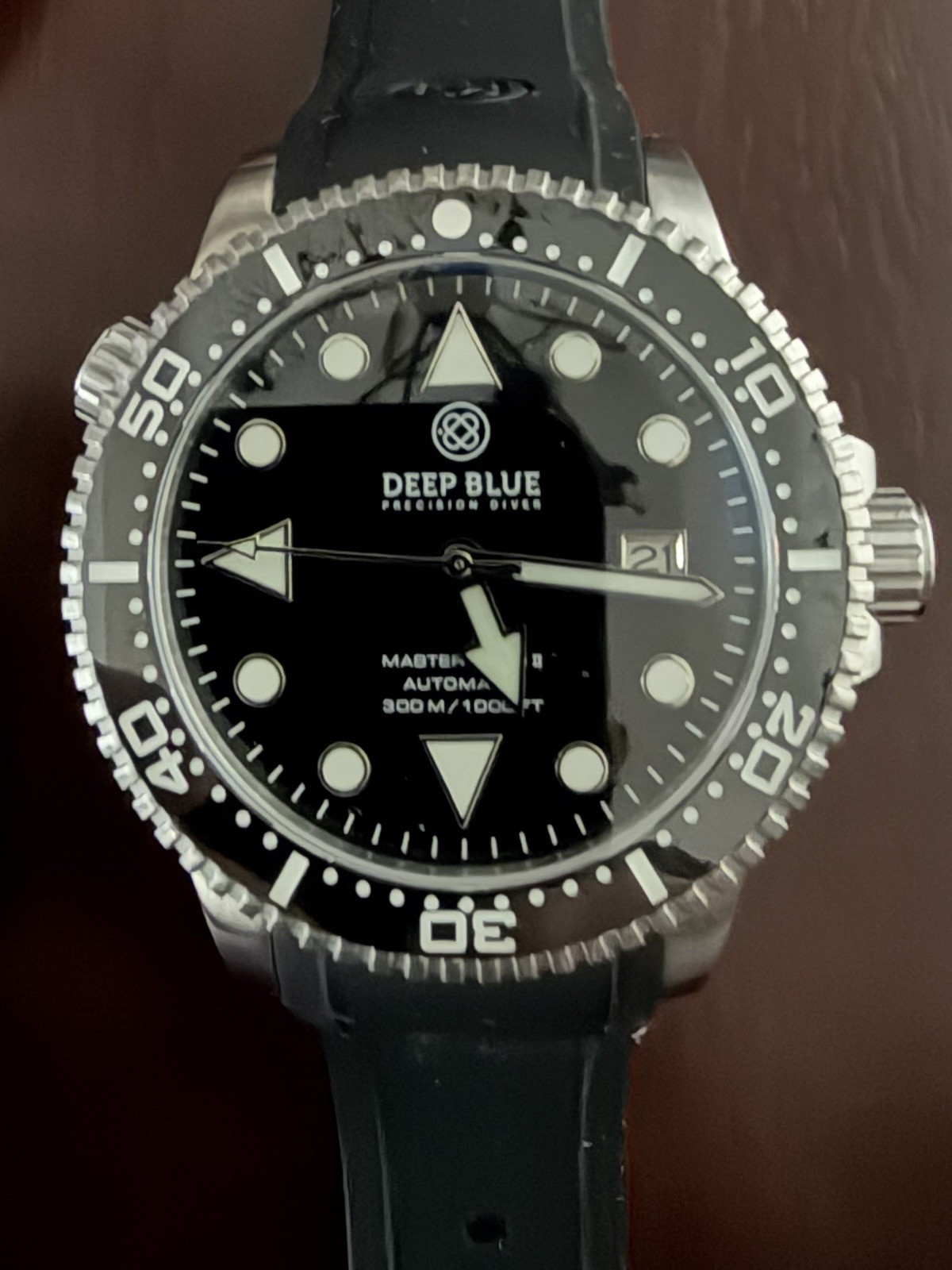 Deep Blue Automatic Divers Watch with Ceramic Bez… - image 2