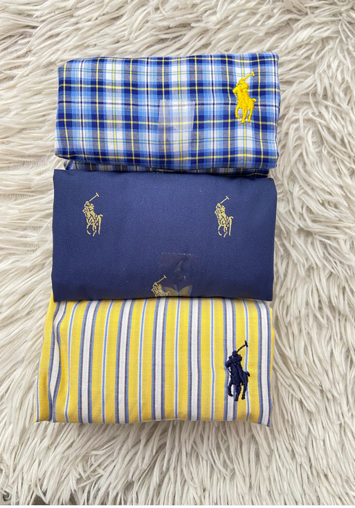 Polo Ralph Lauren Mens Classic Fit Cotton Woven Boxers 3-Pack Size S 8690₽