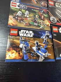 Lego Star Wars Instruction Manual Lot Of 13