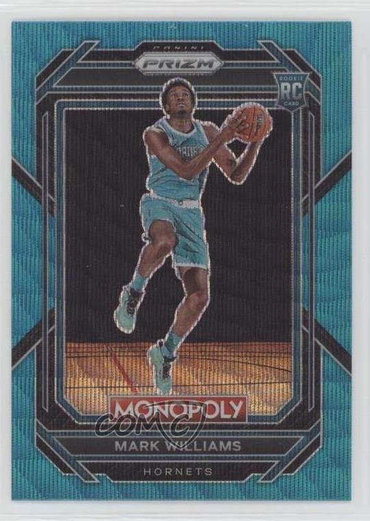 2022-23 Panini Prizm Monopoly Teal Wave Prizm Mark Williams #12 s1i