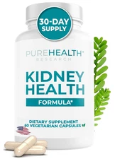 PUREHEALTH RESEARCH Kidney Health Formula - Complete Kidney Cleanse Solution fro