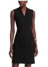Tahari Women's Black Tonya Sleeveless Sheath Dress Sz 10 Party Career Holiday