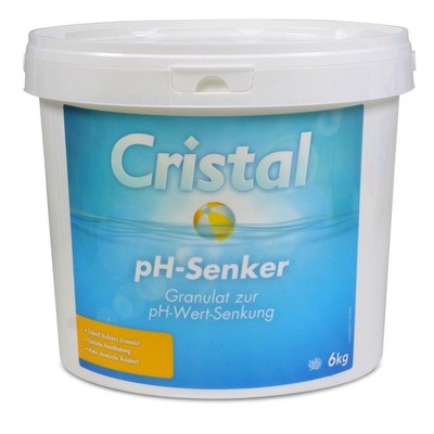 CRISTAL pH-Senker Granulat 6,0 kg pH-Wert pH-Minus Whirlpool Spa Schwimmbad Pool