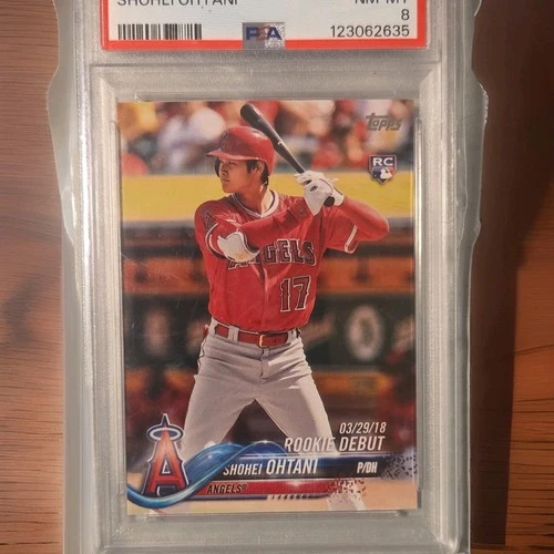 Topps 2018 Update Shohei Ohtani Rookie Debut US285 PSA 8 Los Angeles Angels