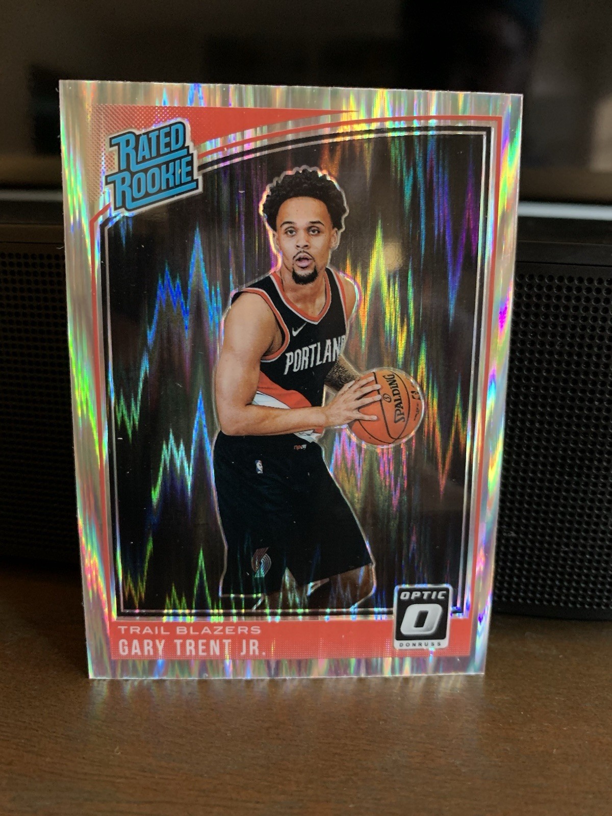 2018-19 Panini Donruss Optic - Rated Rookie Gary Trent Jr. #199 Shock Prizm (RC)