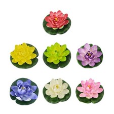 Assorted Color Water Lilies Flowers Accessory for Pond and Aquariums Decoration
