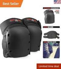 Impact-Resistant Street Knee Pads for Skateboarding - Secure Adjustable Design