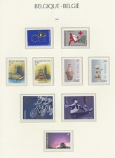 XE68739 Belgia 2001 wybór ładnych znaczków drobna partia MNH