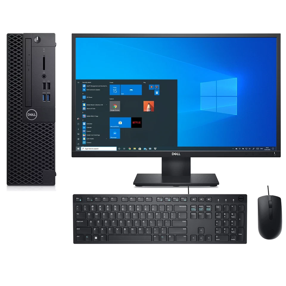 DELL Windows 11 Desktop PC Bundle 24" Monitor CORE i7-8th Gen 64GB RAM 2TB SSD - Image 2 of 4