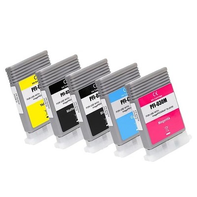Eficazink PFI-030 Ink Cartridge Set 5-Pack 55ml for Canon TM-240 TM-340 Printer