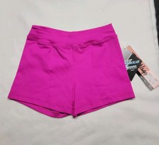 Body Wrappers ProWEAR Boy-Cut Shorts Hot Pink Wide Waistband SZ. 6X-7 CHILD