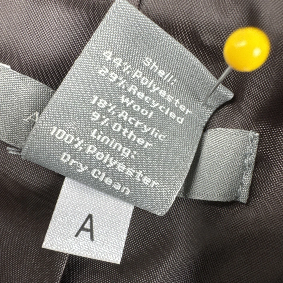 Chaqueta Blazer Ann Taylor 3 Botones Mujer Talla 4 Carrera Negocios Mezcla Lana Marrón Foto 4 de 4