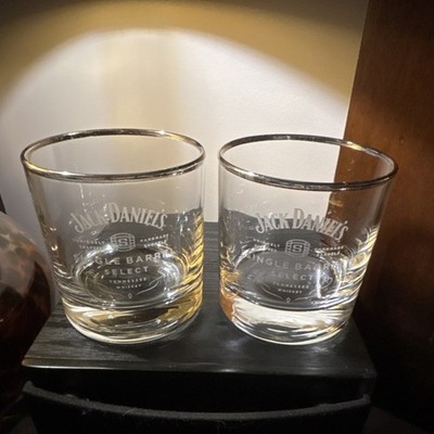 Jack Daniel s Single Barrel Select Glasses Set of 2 Clear Distillery Drinkware