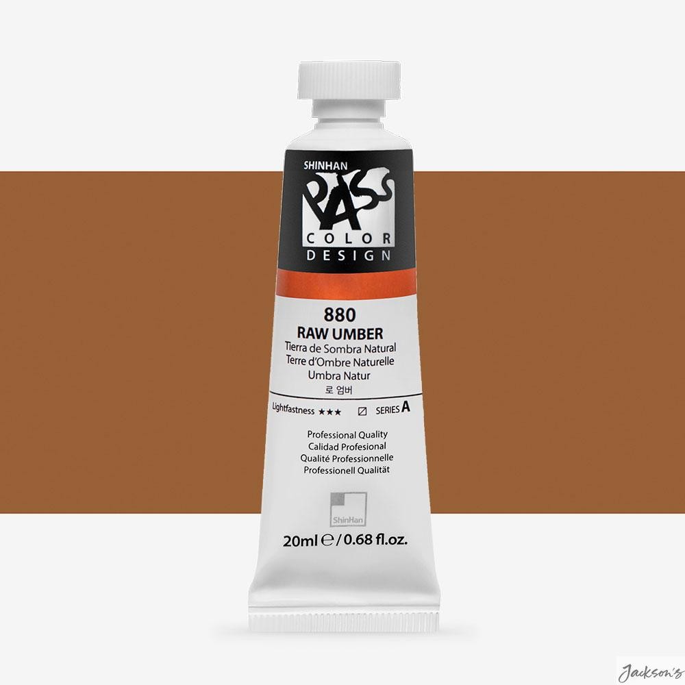 ShinHan Pass Watercolour Gouache Hybrid Paint 20ml Raw Umber For Artists