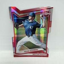2022 Panini Elite Extra Brycen Mautz Prime Numbers Die-Cut #59 Numbered /127