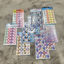 Lot Of 10 Stickers Of 96 Each / Flowers, My Little Pony  Frozen Anna Elsa