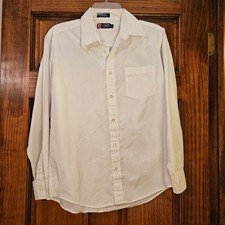 CHAPS Classic Fit Long Sleeve Button Up Shirt Youth Boys White Size 18