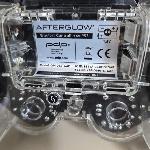 PDP Afterglow PS3 Wireless Controller Clear/Black 064-015TGAP ohne Dongle ungetestet - Bild 2 von 18