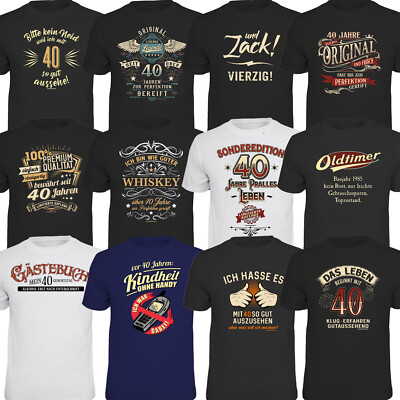 40. Geburtstag T-Shirt bedruckte Sprüche Shirts Jahrgang1986 Geschenkidee 40sten