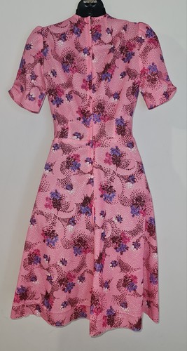 Vintage 1970s floral summer dress size small W26 B30 - Picture 8 of 11