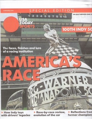 INDY 500 INDIANAPOLIS MOTOR SPEEDWAY PROGRAM USA TODAY 100TH RACE IMS EDITION