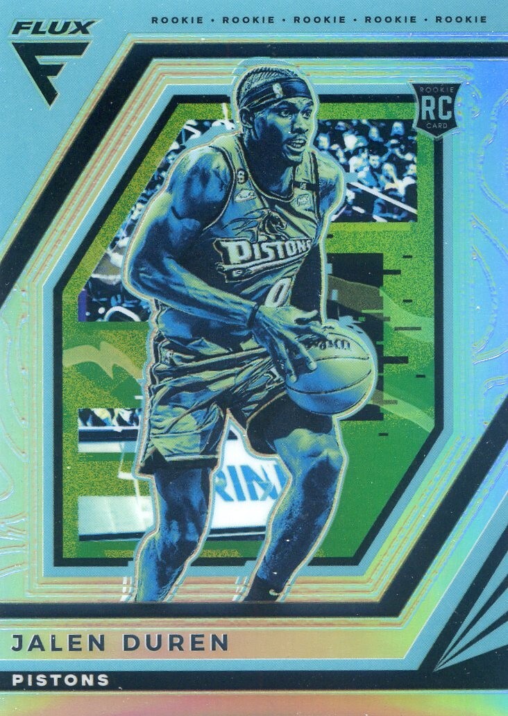 2022-23 Panini Flux JALEN DUREN RC ROOKIE #226 SILVER PRIZM PISTONS