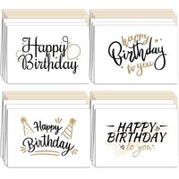 12 Geburtstagskarten Set Mit Umschlag GlüCkwunschkarten Happy Birthday