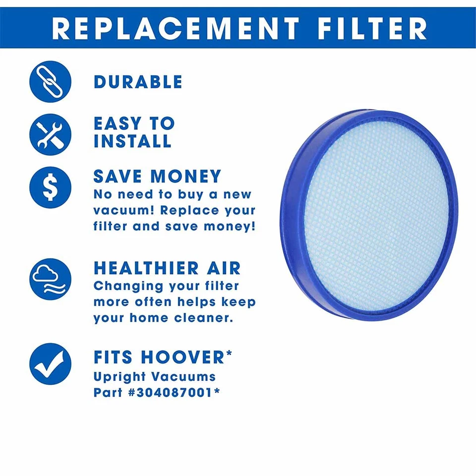 2-Pack For Hoover Windtunnel Vacuum Primary Washable Filter # 304087001 - Image 3 of 4