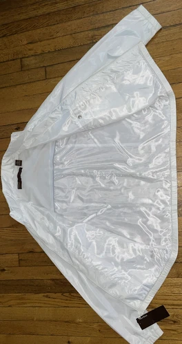 NWT Perry Ellis Full Zip Hooded Mens Size XL Jacket White image 11