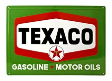 Texaco Vintage Style 50s Gas Station  Auto Shop Man Cave Decor Large Metal Sign