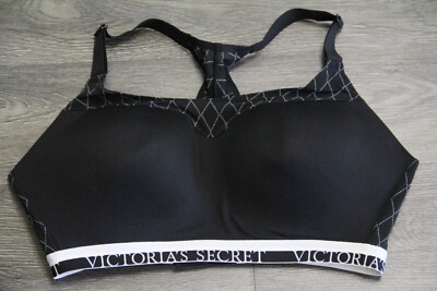 VICTORIA'S SECRET ON POINT MEDIUM SUPPORT PLUNGE SPORT BRA size 38 DD