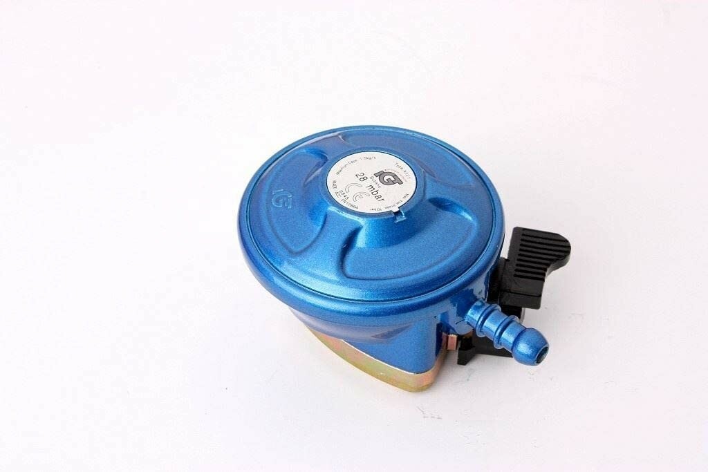 21mm Clip On Gas Regulator 28mbar Butane - Caravan / Motorhome Quick-On+