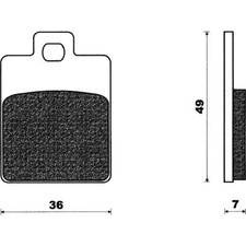 COPPIA PASTIGLIE FRENO PIAGGIO 50 LIBERTY 4T 2000-2003