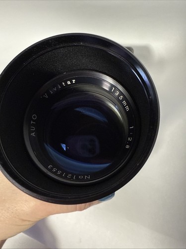 Vintage Vivitar Auto Telephoto 135mm 1:2.8 Lens m42 mount w/hard case - Picture 11 of 11