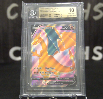 2020 POKEMON CHAMPIONS PATH ELITE TRAINER BGS 10 SWSH050 CHARIZARD