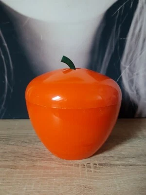 BAC à Glaçons Pomme Orange Seau à glace années 70's vintage RETRO POP design - Photo 1/4