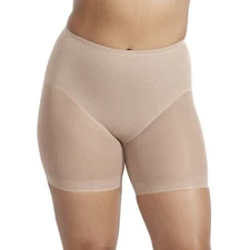 Miraclesuit L76454 Stucco Sheer Extra Firm Control Rear Lifting Boyshorts Size S