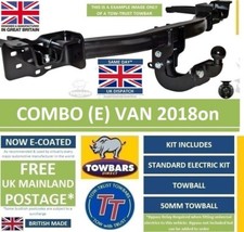 Flange Towbar for Vauxhall Combo (E) Van 2018on Standard Length L1 SWB TCN1 TT