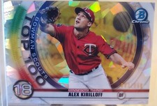 2020 Bowman Chrome ALEX KIRILLOFF Rookie RC Twins Atomic REFRACTOR #/150 Card SP